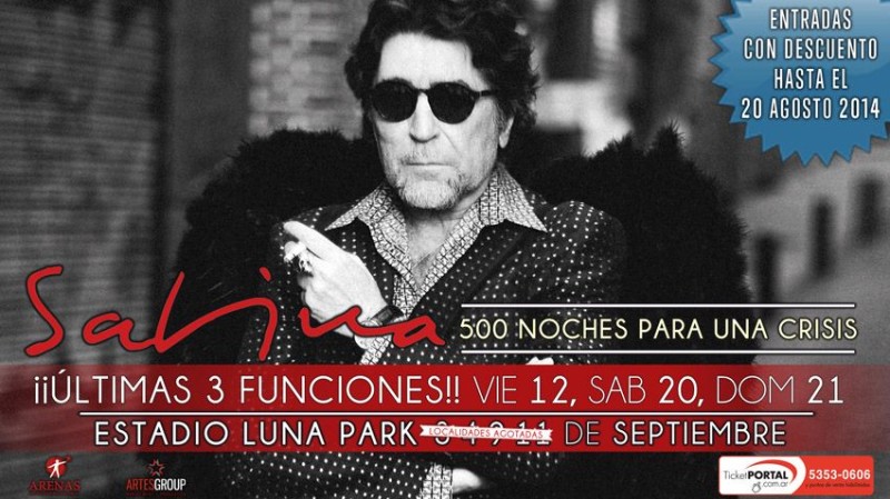 Flyer Sabina Nuevas Fechas Luna